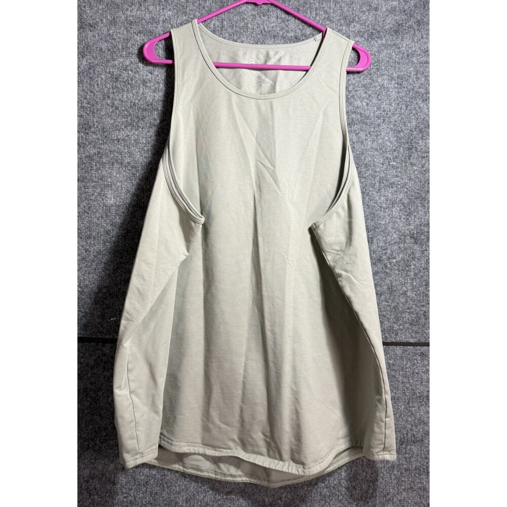 BYLT Basics Tank Top Men's 3XL Gray/Beige Performance Sleeveless Athletic Muscle